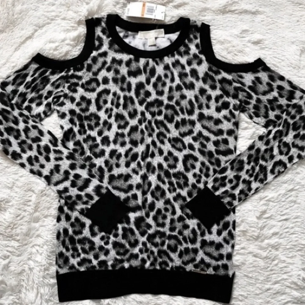 Michael Kors Cold Shoulder Top | Animal Print